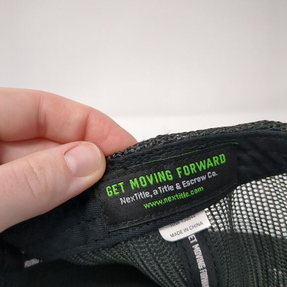 NexTitle Snapback Mesh Back Trucker Hat Black One Size Richardson - Picture 9 of 10